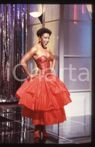 35mm vintage slide* 1985 ITALY singer Josette MARTIAL Portrait (6)