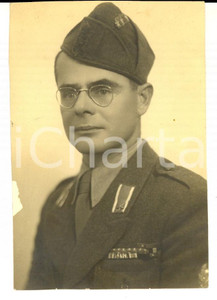 Fotografia d epoca originale 1942 WWII MILANO Conte Edmondo ZANCHI in divisa militare Foto DANNEGGIATA 1