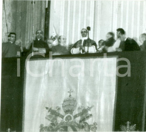 Fotografia d epoca originale 1939 ROMA Papa PIO XII Eugenio PACELLI benedice Urbi et Orbi Fotografia 1