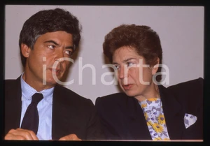 Fotografia d epoca originale 35mm vintage slide 1990 ca Claudio MARTELLI Rosa RUSSO IERVOLINO 4 1