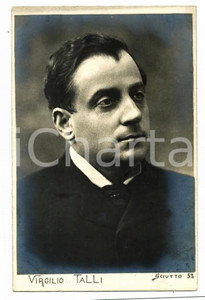 1910 ca TEATRO Virgilio TALLI Ritratto dell'attore *Cartolina SCIUTTO FP NV