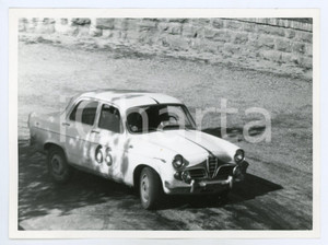Fotografia d epoca originale 1960 ca ALFA ROMEO durante gara di rally Foto JOLLY CLUB 1