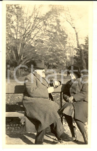 Fotografia d epoca originale 1915 MILANO Parco SEMPIONE Laura BIAGGI con il padre Foto 10x14 cm 1