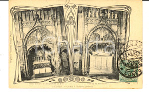 Cartolina originale da collezione 1913 SALUZZO CN Vedutine interno chiesa di SAN GIOVANNI Cartolina FP VG 1