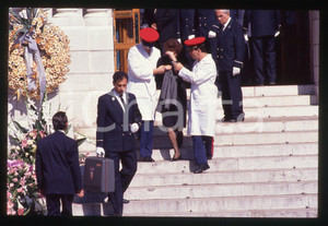 Fotografia d epoca originale 35mm vintage slide 1990 PRINCIPATO DI MONACO Funerali di Stefano CASIRAGHI 38 1
