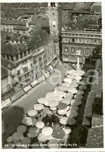 Cartolina originale da collezione 1939 VERONA Veduta dall alto di PIAZZA ERBE Cartolina animata FG NV 1