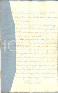 Documento originale, autentico 1800 VILLA DI CHIAVENNA (SO) Giacomo e Giuseppe FOLADORE terra per mantenere zio 1