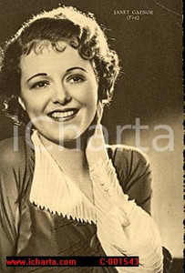 Cartolina originale da collezione 1937 JANET GAYNOR Cartolina RIZZOLI FG NV 1