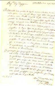 Documento originale, autentico 1833 LUNGAVILLA PV Amministratore BONGIOANNI nell interesse eredi CIOCCA 1
