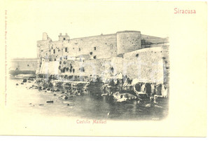 Cartolina originale da collezione 1900 ca SIRACUSA Castello MANIACI Cartolina FP NV 1