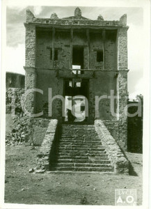 Fotografia d epoca originale 1935 ca AXUM MACALLE  ETIOPIA Ridotta LUSARDI di Giacomo NARETTI Fotografia 1