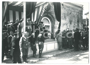 1927 (Riproduzione del 1963) BRESCIA Commemorazione Fausto LUNARDINI Foto (3) Fotografia datata 1963 che riproduce uno scatto del 1927. FOTOGRAFO: Studio Fotografico G. Negri - Brescia  GOOD/buono  Formato: 17x12 originale e autentica 1