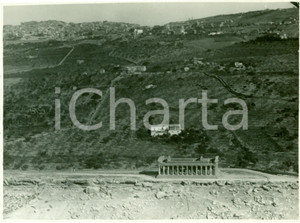 Fotografia d epoca originale 1930 ca AGRIGENTO Veduta del tempio greco VERA FOTOGRAFIA 1