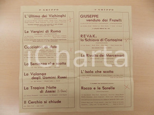 Materiale pubblicitario d’epoca 1961 ANCONA Guglielmo BEVILACQUA Noleggio films Listino GLI AMORI DI ERCOLE 1