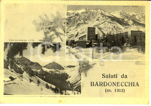 Cartolina originale da collezione 1953 BARDONECCHIA (TO) Vedutine *Cartolina postale FG VG 1