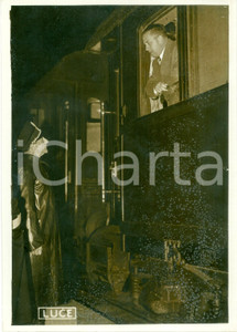 Fotografia d epoca originale 1939 ROMA Galeazzo CIANO parte con treno per la GERMANIA Fotografia 1