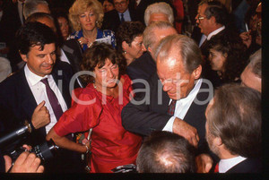 35mm vintage slide*1989 VIAREGGIO Willy BRANDT  "premio Viareggio" 2