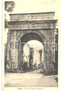 Cartolina originale da collezione 1939 SUSA TO Arco di Cesare Augusto Cartolina postale FP VG 1