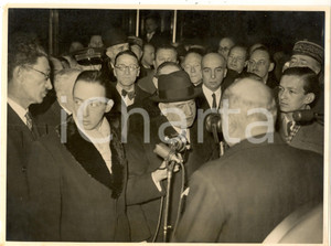 Fotografia d epoca originale 1938 PARIS Gare de Lyon  Rientro di Edouard DALADIER dal viaggio a Tunisi Foto 1