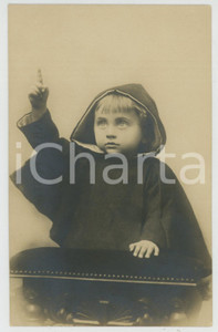 1905 ca CHILDREN Portrait of friar child - Vintage postcard  Cartolina postale d'epoca, non viaggiata.CONDIZIONI: GFORMATO: FP    originale e autentica 1