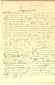 Documento originale, autentico 1913 NOTO SR Carmelo SGROI La Disfatta Manoscritto AUTOGRAFO 24 pp. 1