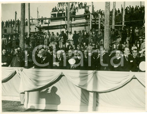 Fotografia d epoca originale 1931 GENOVA FOCE Imposizione chiglia Incrociatore ALMIRANTE BROWN Cantiere ODERO 1