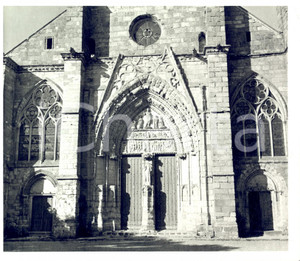 Fotografia d epoca originale 1950 ca FRANCE  chiesa di SaintSulpicedeFavières Photo 18x20 1
