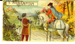 Oggetto da collezione cartaceo 1950 ca Cioccolato TALMONE Figurina Rosaspina n° 5  Serie dal nÂ°1 al nÂ°6 1