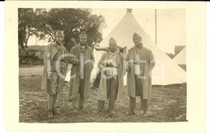 Fotografia d'epoca originale 1915 ca WW1 BELGIQUE Regiment Infanterie - Soldats parmi les tentes *Photo FP NV 1