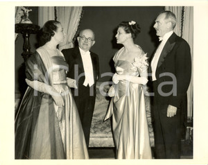 Fotografia d epoca originale 1951 WASHINGTON USA Vincent AURIOL and his wife guests of Dean ACHESON Photo 1