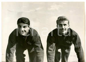 1960 ca FIRENZE CALCIO Allenamento FIORENTINA Enzo ROBOTTI e Sergio CASTELLETTI