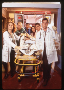 35mm vintage slide* 1994ca E.R. - George CLOONEY Noah WYLE Sherry STRINGFIELD