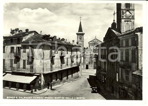 Cartolina originale da collezione 1950 ca BORGO SAN DALMAZZO (CN) Piazza Martiri della Libertà *Cartolina FG NV 1