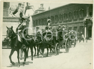 Fotografia d epoca originale 1929 ROMA Corteo Carrozze Reali si reca a Camera Deputati FOTOGRAFIA 1