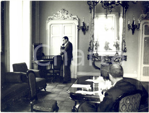 1960 MILANO L'industriale Franco GRONDA nel suo albergo *Foto DANNEGGIATA