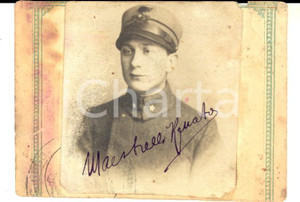 Fotografia d epoca originale 1900 ca REGIO ESERCITO Ritratto di Renato MAESTRELLI aspirante militare GENIO 1