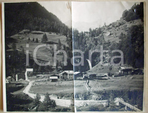 Fotografia d epoca originale 1930 circa MACUGNAGA VB Strada Militare a QUARAZZA 1