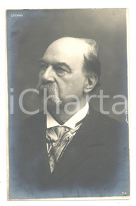 1910 ca TEATRO Tommaso SALVINI Ritratto dell'attore *Cartolina SCIUTTO FP NV