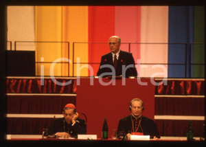 Fotografia d epoca originale 35mm vintage slide 1990 ca Michail GORBACHEV Carlo Maria MARTINI JÃ³zef GLEMP 9 1
