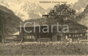 Cartolina originale da collezione 1917 MACUGNAGA (VB) Baite in frazione PECETTO *Cartolina postale FP VG 1