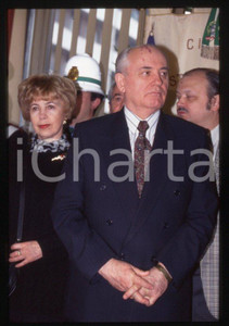 Fotografia d epoca originale 35mm vintage slide 1995 SESTO SAN GIOVANNI Michail GORBACHEV Raissa 24 1