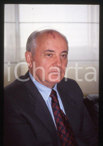 Fotografia d epoca originale 35mm vintage slide 1993 MILANO Michail GORBACHEV a Palazzo PIRELLI 22 1