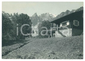 Cartolina originale da collezione 1950 ca COURMAYEUR Entreves Aiguille Noire Peuterey e Mont Blanc 3 Cartolina 1