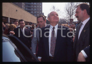 Fotografia d epoca originale 35mm vintage slide 1995 SESTO SAN GIOVANNI  Visita Michail GORBACHEV 20 1