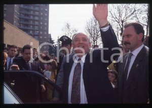 Fotografia d epoca originale 35mm vintage slide 1995 SESTO SAN GIOVANNI  Visita Michail GORBACHEV 22 1