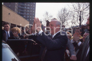 Fotografia d epoca originale 35mm vintage slide 1995 SESTO SAN GIOVANNI  Visita Michail GORBACHEV 23 1