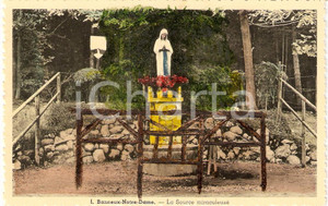 Cartolina originale da collezione 1960 ca BANNEUX (BELGIO) Sorgente miracolosa VERGINE DEI POVERI *Cartolina FP NV 1