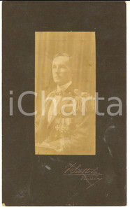 Fotografia d'epoca originale 1910 ca VENEZIA Ritratto di alto ufficiale con decorazioni *Foto SCATTOLA 1