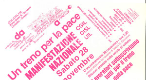 Materiale pubblicitario d’epoca 1981 SESTO SAN GIOVANNI Manifestazione contro missili a COMISO Volantino 1