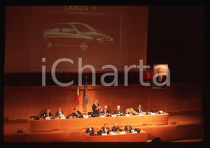 35mm vintage slide* 1996 TORINO Cesare ROMITI presenta LANCIA Y agli azionisti